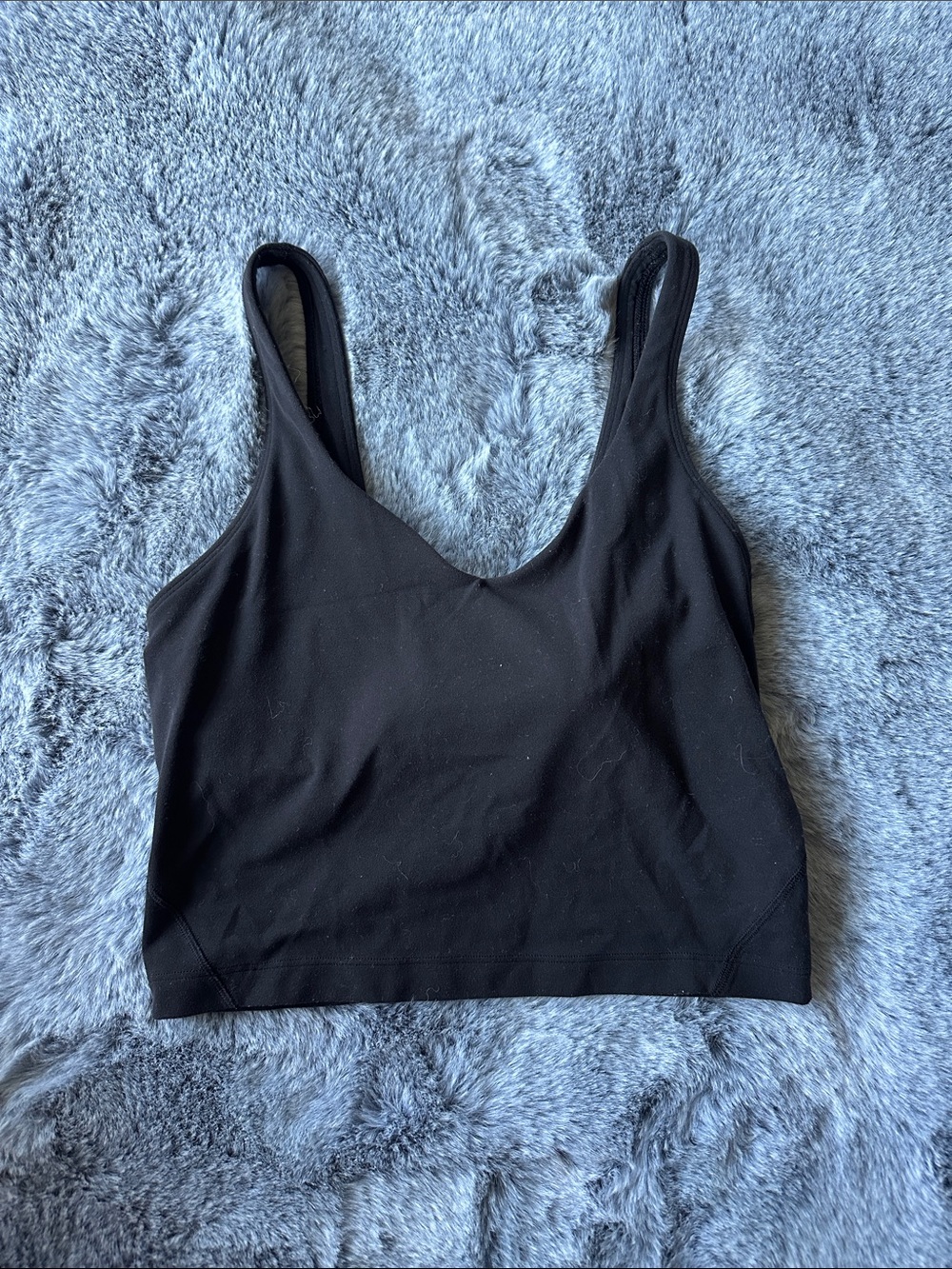 lululemon athletica Black Athletic Scoop Crop Top